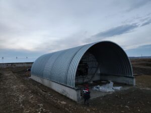 Утепленный ангар для, СХП "Рассвет Сикияз",Село Сикияз